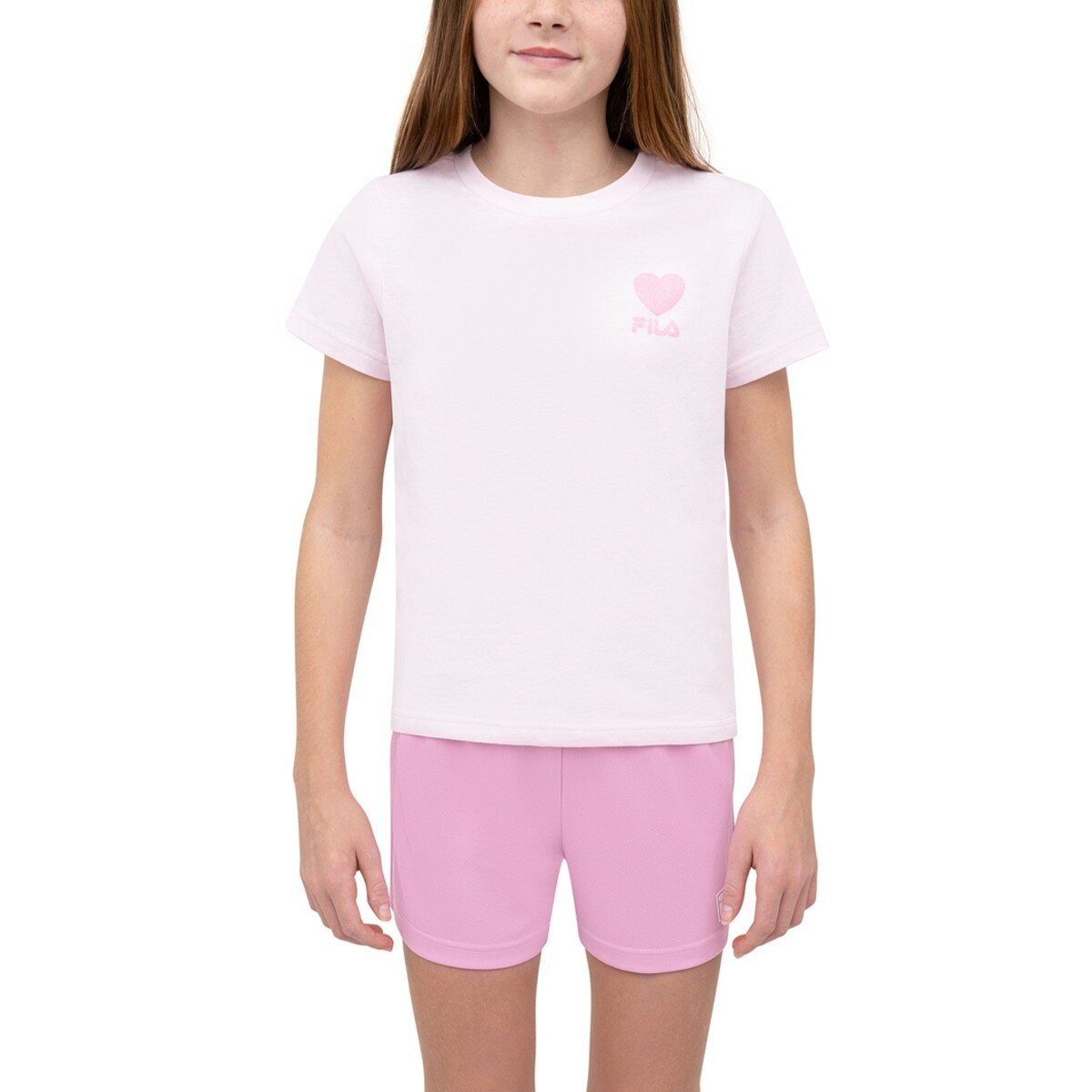 Fila Set Atasan Anak Laki-Laki Pendek Merah/Pink M