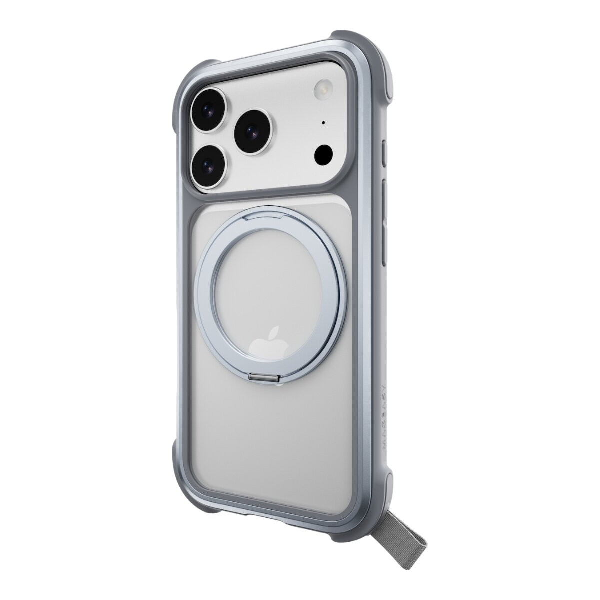 MAGEASY Odyssey Stand M 超軍規防摔磁吸支架手機殼 iPhone 17 Pro(迷霧) + 鏡頭保護貼Lenz 鈦合金(午夜鈦) + Vetro 9H 鋼化玻璃保護膜