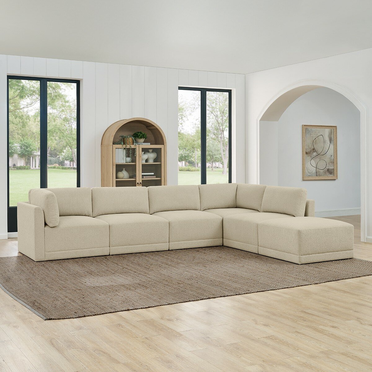 Thomasville 布面模塊沙發六件組 Thomasville 布面模塊沙發六件組