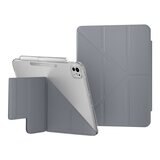 MAGEASY Facet 全方位支架透明背蓋保護套 (筆槽款) 適用於 2024 iPad Pro 11吋 阿拉斯加藍