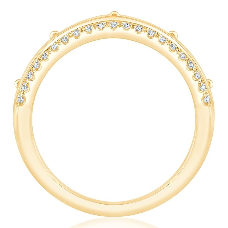 0.50 克拉 14K黃K金 圓形鑽石戒指 VS2/I