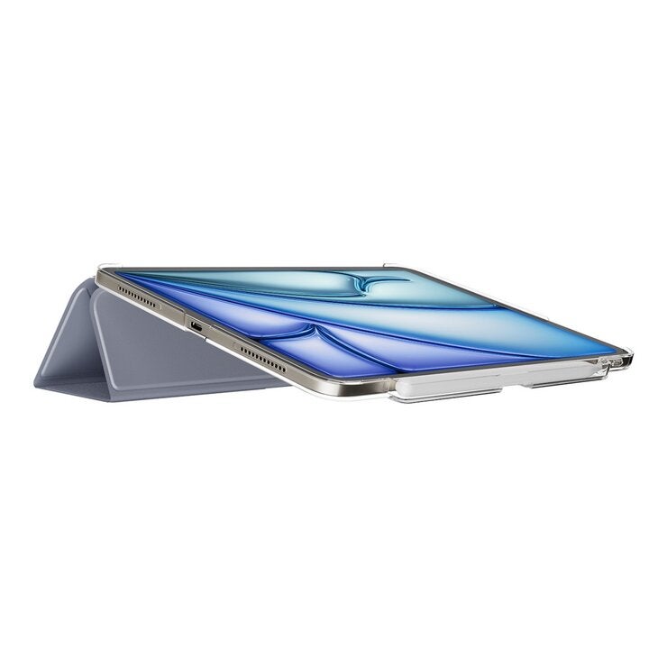 MAGEASY Facet 全方位支架透明背蓋保護套 (筆槽款) 適用於 iPad Air 10.9吋 2022 - 2020 / 11吋 M2/M3/M4 阿拉斯加藍 MAGEASY Facet 全方位支架透明背蓋保護套 (筆槽款) 適用於 iPad Air 10.9吋 2022 - 2020 / 11吋 M2/M3/M4 阿拉斯加藍