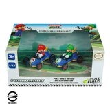 Carrera Mario Kart 1:43 馬赫8迴力車 2入組 / 3歲以上