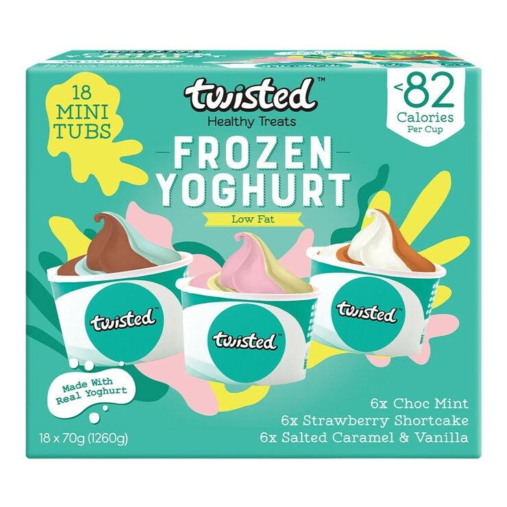 Twisted 迷你綜合優格冰淇淋 70公克 X 18入 Twisted 迷你綜合優格冰淇淋 70公克 X 18入