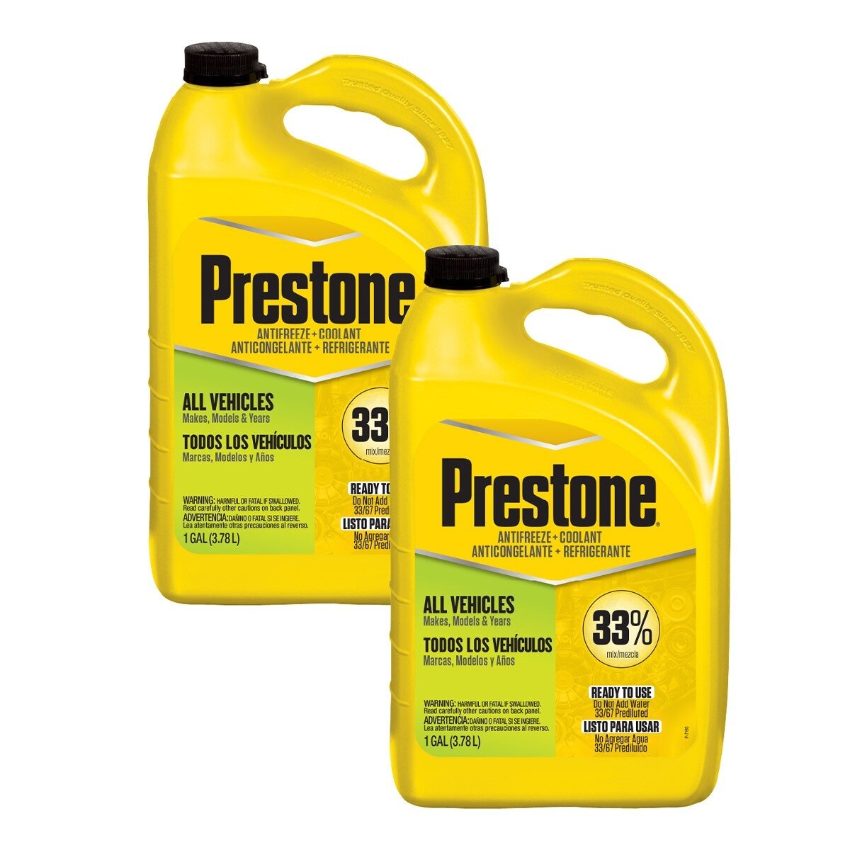 Prestone AF2033 冷卻防凍散熱液 33% 3.78公升 X 2入