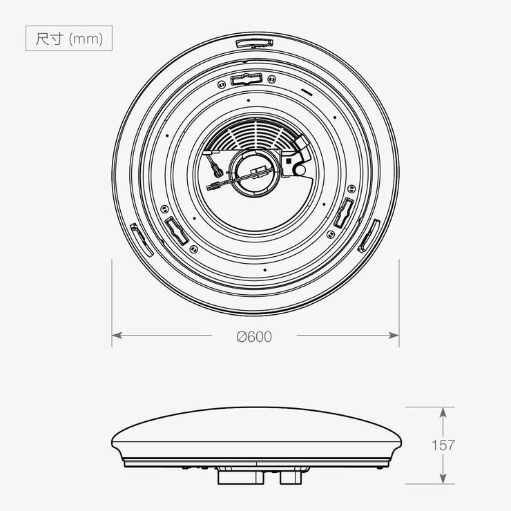 歐司朗 60W LED 簡約吸頂燈