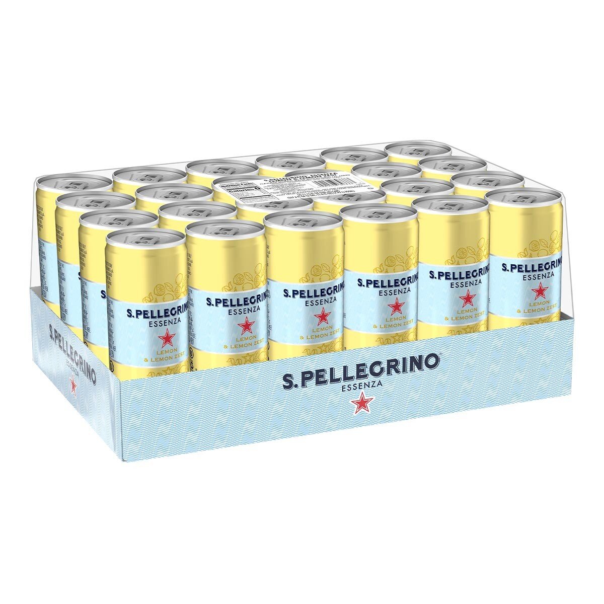 San Pellegrino 聖沛黎洛 零卡香氛氣泡飲 冰心凍檸風味 330毫升 X 24罐