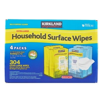 Kirkland Signature 科克蘭 家用清潔擦拭濕巾 304張 (72張 X 2入+ 80張 X 2入) Kirkland Signature 科克蘭 家用清潔擦拭濕巾 304張 (72張 X 2入+ 80張 X 2入)