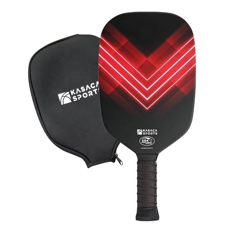 KASACA 紅V碳纖無邊匹克球拍