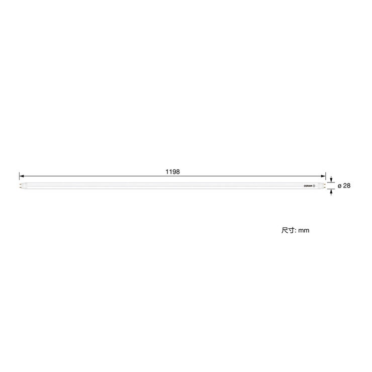 歐司朗 朗德萬斯 16W T8 LED 4呎雙端燈管 黃光 4入