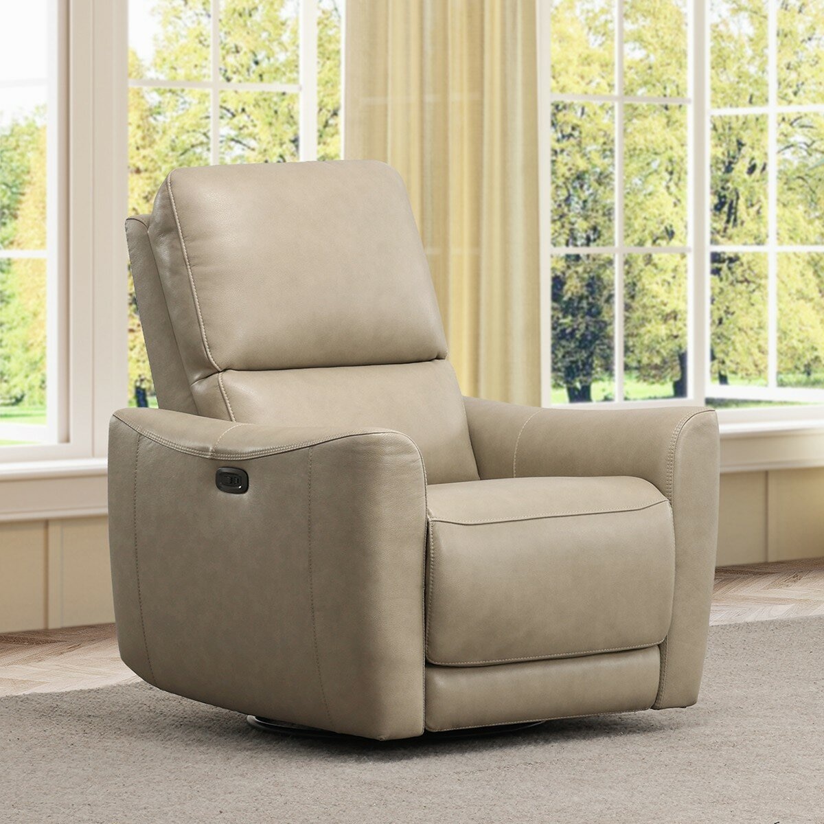 Simon Li 牛皮電動旋轉可搖式躺椅 Simon Li 牛皮電動旋轉可搖式躺椅