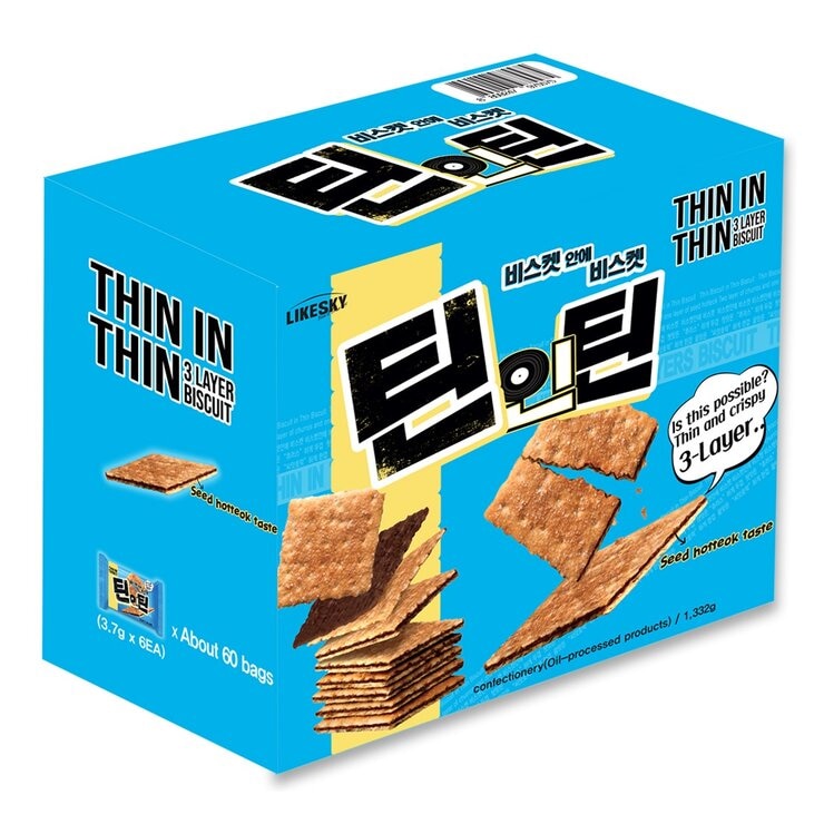Thin in Thin 三層薄脆餅乾 22.2公克 X 60入