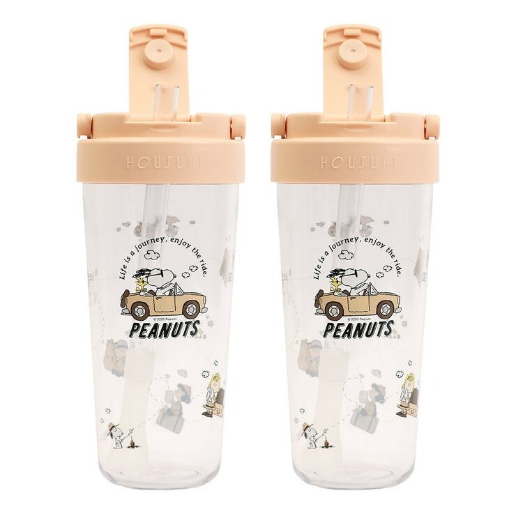 HOUSUXI 舒希 Peanuts Tritan 輕透舒吸杯 760毫升 X 2件組 HOUSUXI 舒希 Peanuts Tritan 輕透舒吸杯 760毫升 X 2件組