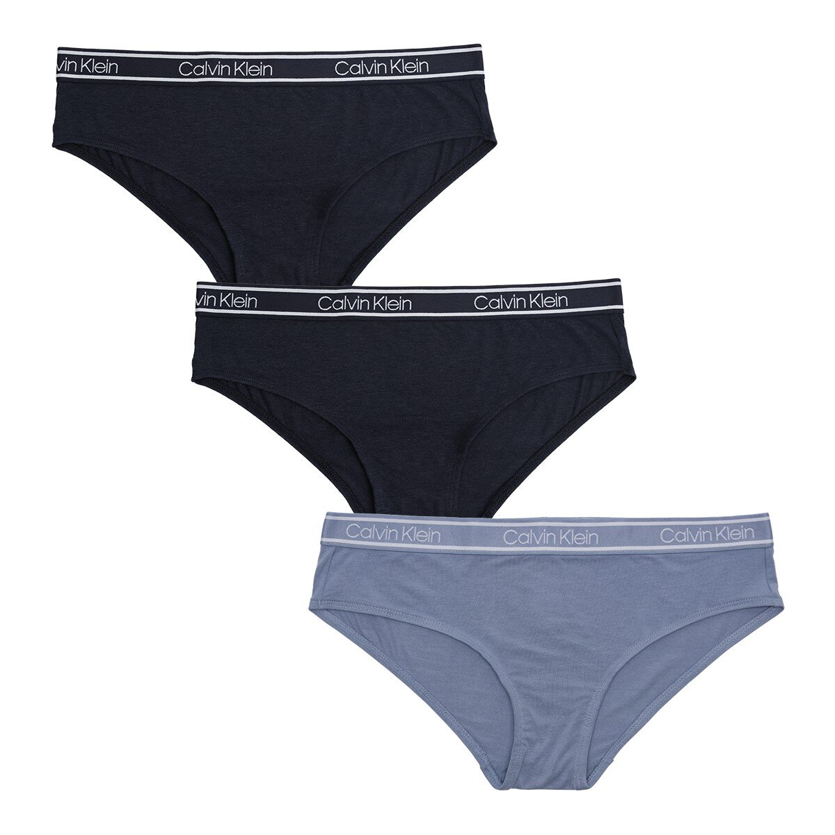 Calvin Klein 女內褲三入組 M 黑/黑/淺藍