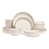 Over & Back 陶製餐具 X 16件組 奶油白