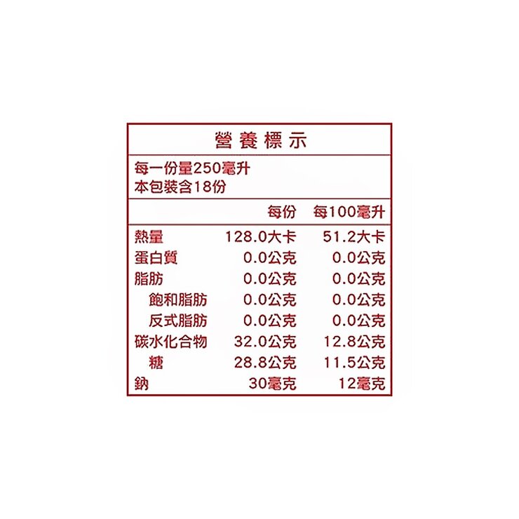 Ocean Spray 100% 蔓越莓綜合果汁 250毫升 X 18入