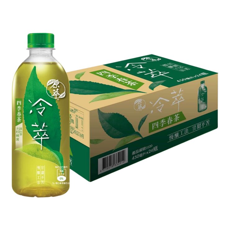 原萃 冷萃四季春茶 450毫升 X 24入 原萃 冷萃四季春茶 450毫升 X 24入