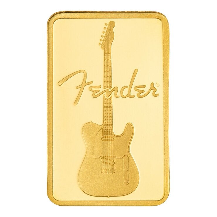 PAMP Fender 吉他 80週年紀念黃金條塊 999.9純金 1公克