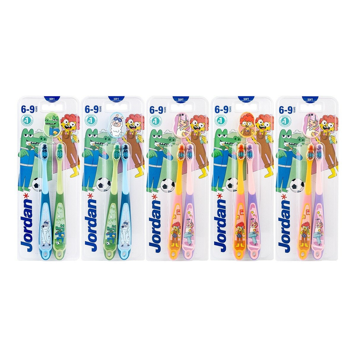 Jordan 6-9歲兒童牙刷 10入 乳牙換牙期兒童專用
