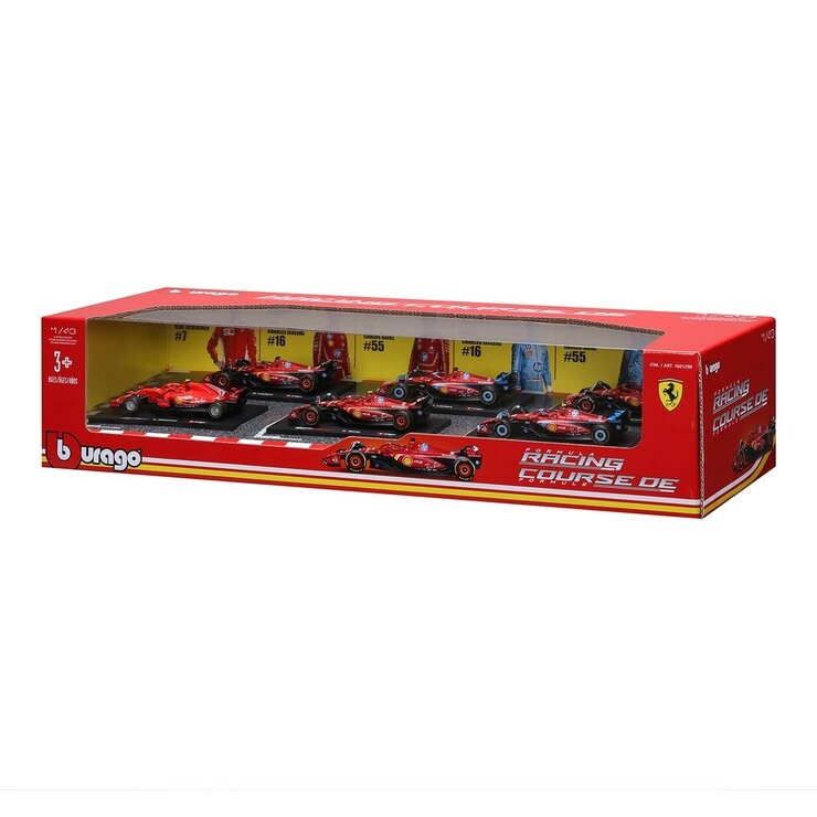Bburago 1:43 F1 賽車收藏模型車 6入組 Ferrari / 3歲以上