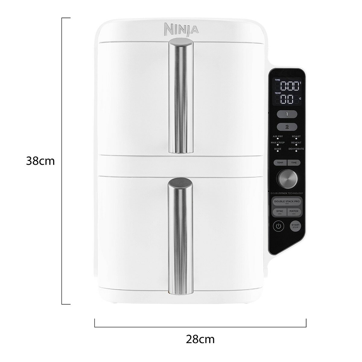 Ninja 雙層氣炸鍋 SL201TWWH Ninja 雙層氣炸鍋 SL201TWWH