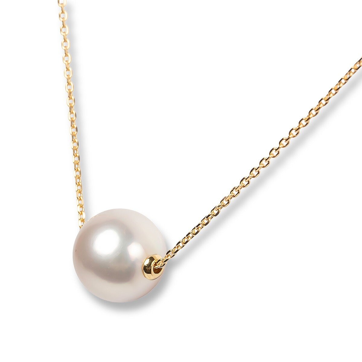 Tokyo Pearl 18K黃K金 8.5公釐 - 9.0公釐 Akoya 珍珠項鍊