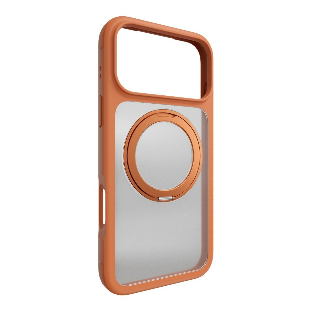 MAGEASY MagStand 360 M 磁吸旋轉支架防摔手機殼 iPhone 17 Pro Max(珊瑚) + 鏡頭保護貼Lenz 鈦合金(午夜鈦) + Vetro 9H 鋼化玻璃保護膜