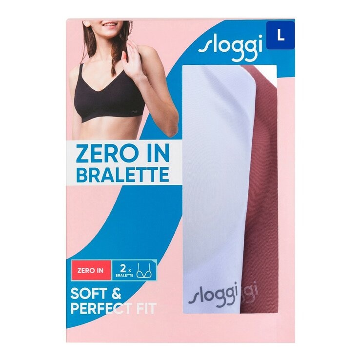 sloggi 女無鋼圈內衣兩入 粉紫組合