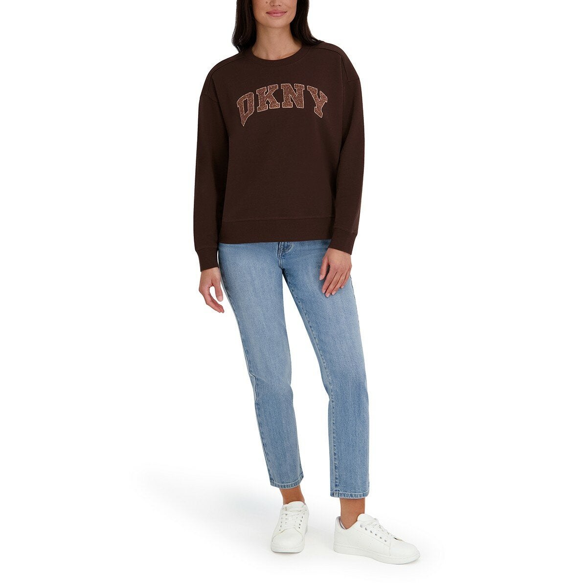 DKNY Jeans 女長袖上衣 棕