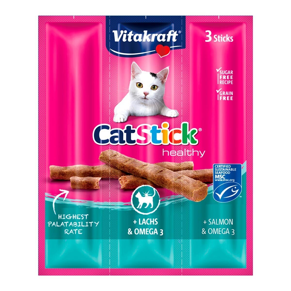 Vitakraft 貓快餐肉條雙口味 6公克 X 84入