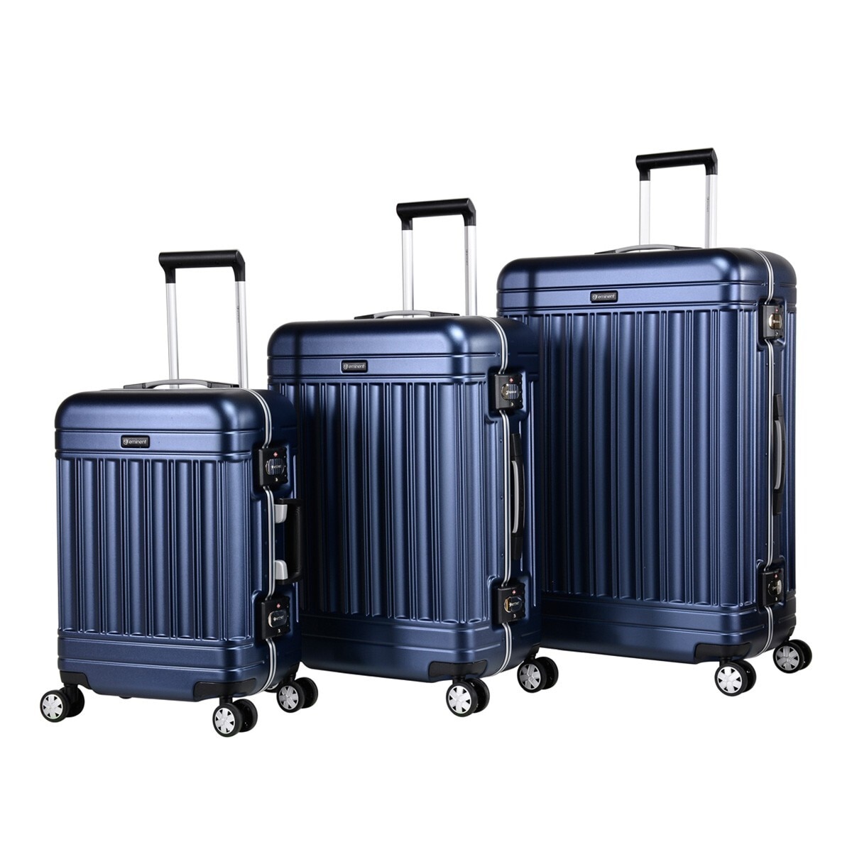 Eminent 20吋 + 24吋 + 28吋 PC 鋁合金細框行李箱組 新品藍