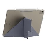MAGEASY Facet 全方位支架透明背蓋保護套 (筆槽款) 適用於 2025 / M3 - 2024/ M2 iPad Air 13吋 & 2022 - 2020 iPad Pro 12.9吋 阿拉斯加藍