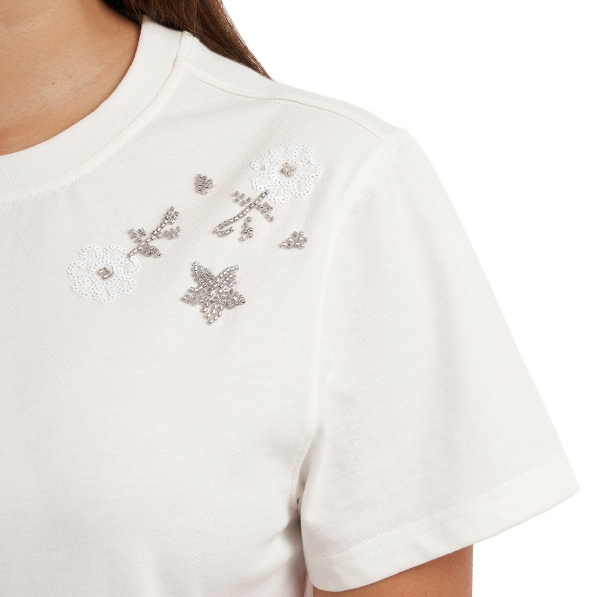 Lukka Lux 女圓領短袖上衣 白