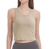 Nautica 女罩杯式背心上衣 兩件組 黑+杏 S