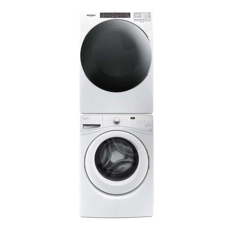Whirlpool 15KG洗衣機 WFW75HEFW + 16KG 瓦斯型乾衣機 8TWGD6622HW (桶裝瓦斯接頭) Costco
