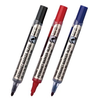 Pentel 圓頭後壓式油性筆 12支多種顏色選擇