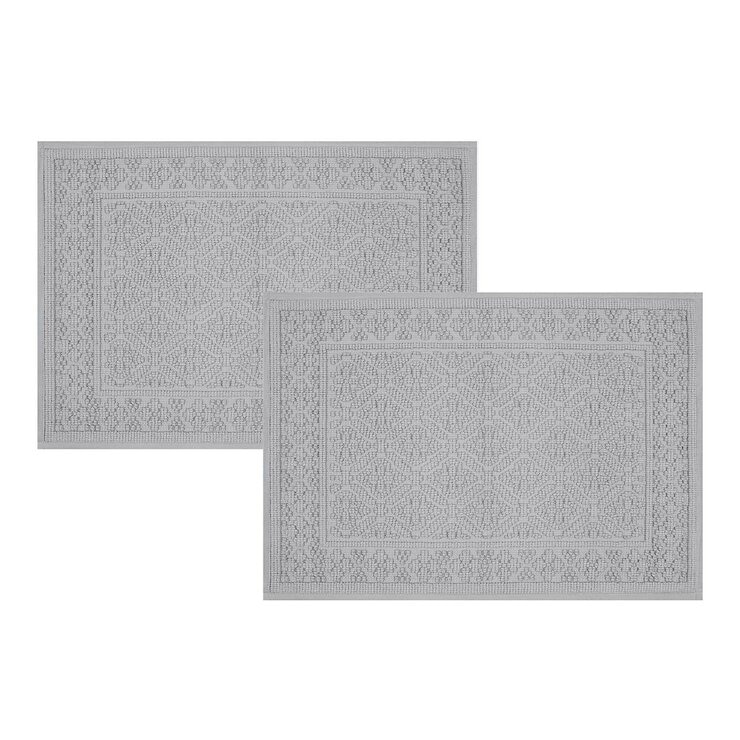 Riviera Home 純棉浴室地墊 2入組 40 X 60 公分 灰 Riviera Home 純棉浴室地墊 2入組 40 X 60 公分 灰