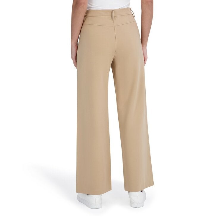 DKNY 女休閒寬褲 米