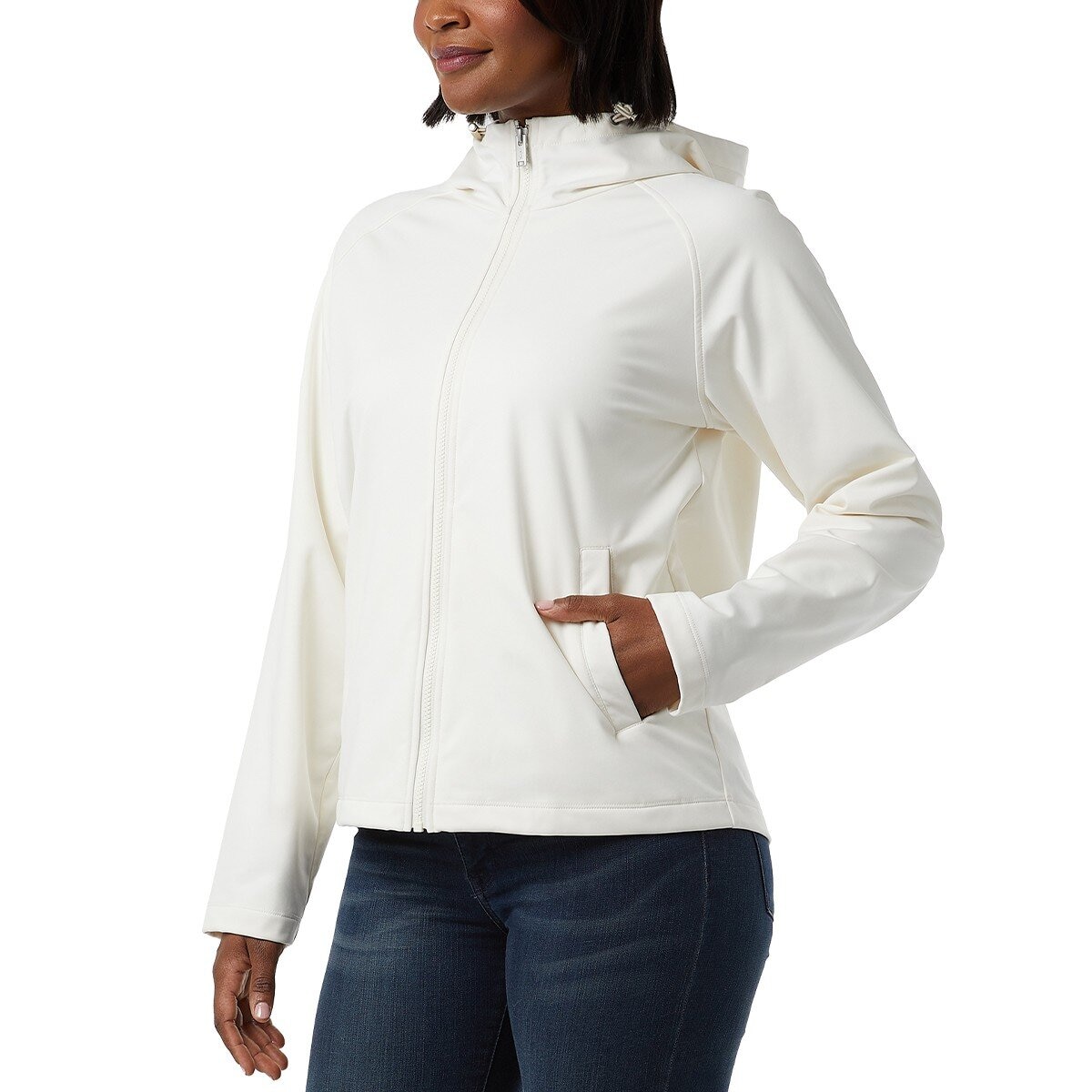 32 Degrees 女連帽外套 白