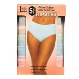 Jezebel 女匹馬棉內褲五入組 S 粉+淺藍+淺綠+灰綠+杏