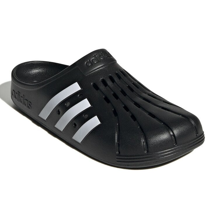 Adidas 中性包腳拖鞋 黑