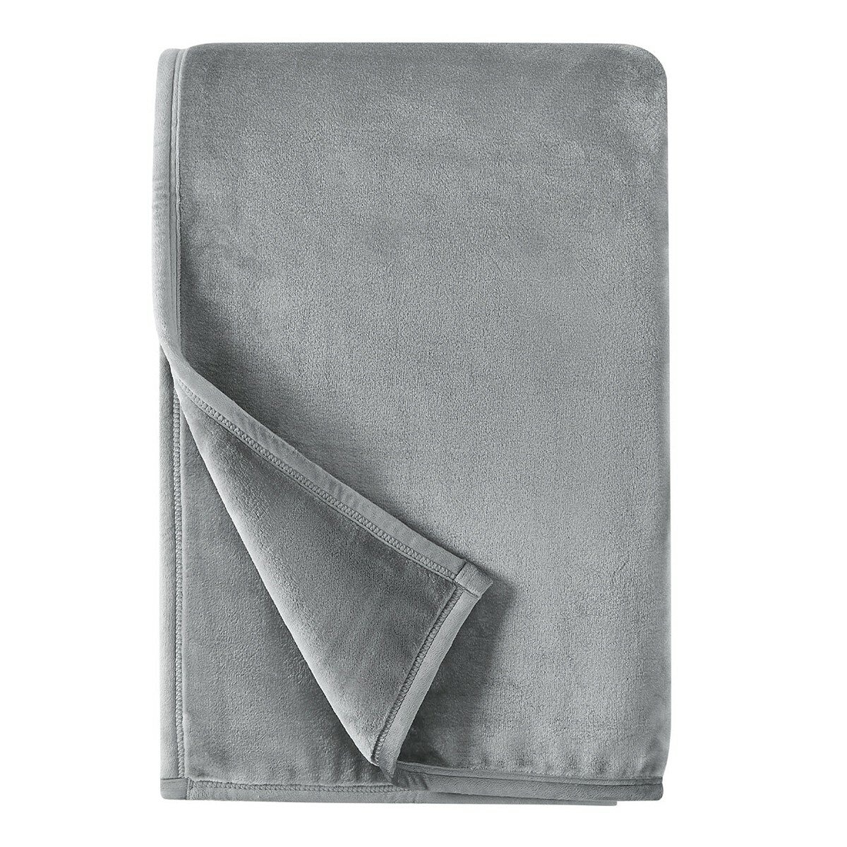 法蘭絨舒適毯 152公分 X 178公分 灰 法蘭絨舒適毯 152公分 X 178公分 灰