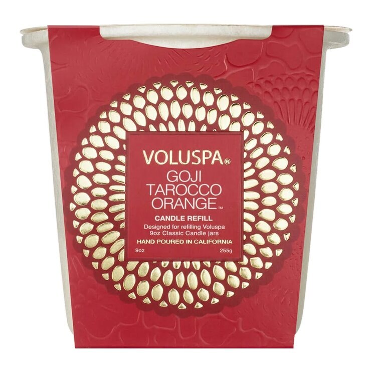 VOLUSPA 經典蠟燭補充裝 9盎司 枸杞黃金橙