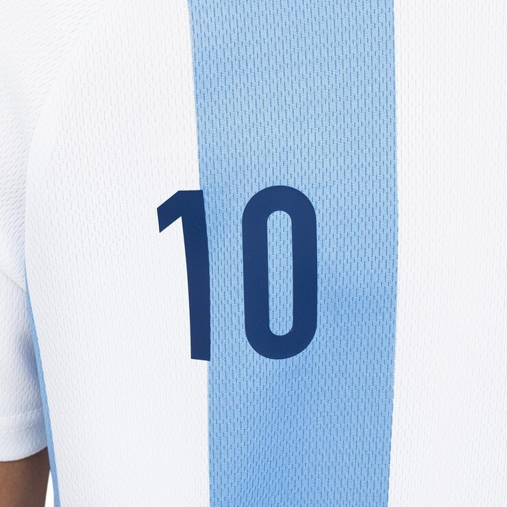 Fila 兒童足球短袖套組 白/藍 M