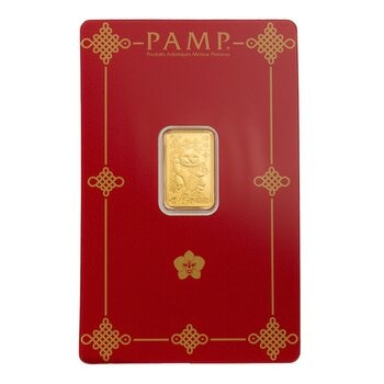PAMP 好運招財貓黃金條塊 999.9純金 2.5公克