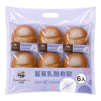布列德 藍莓乳酪軟歐 6入 布列德 藍莓乳酪軟歐 6入