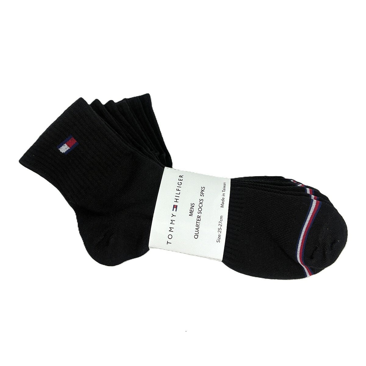 Tommy Hilfiger 男襪 5入 黑