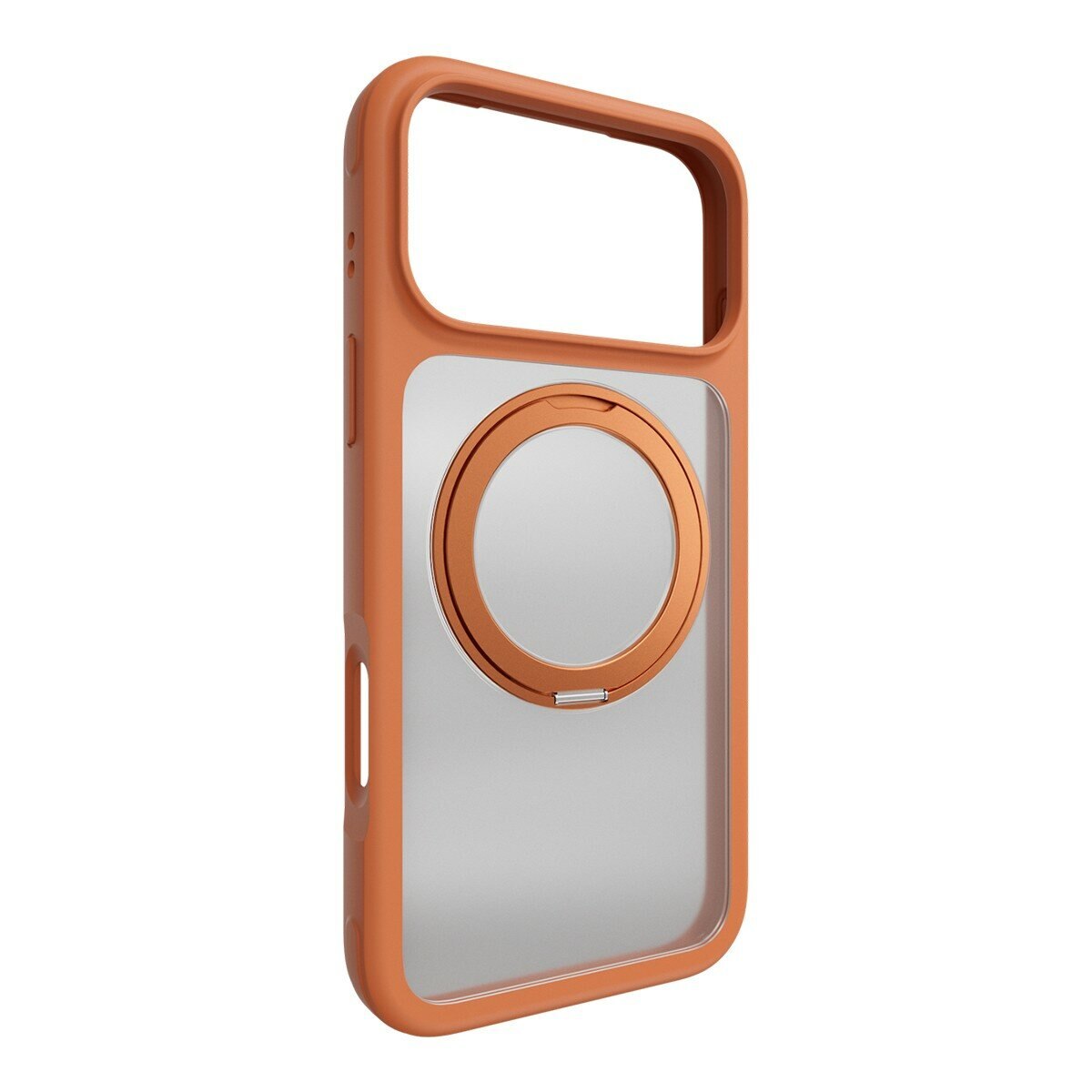 MAGEASY MagStand 360 M 磁吸旋轉支架防摔手機殼 iPhone 17 Pro Max(珊瑚) + 鏡頭保護貼Lenz(炫彩) + Vetro 9H 鋼化玻璃保護膜