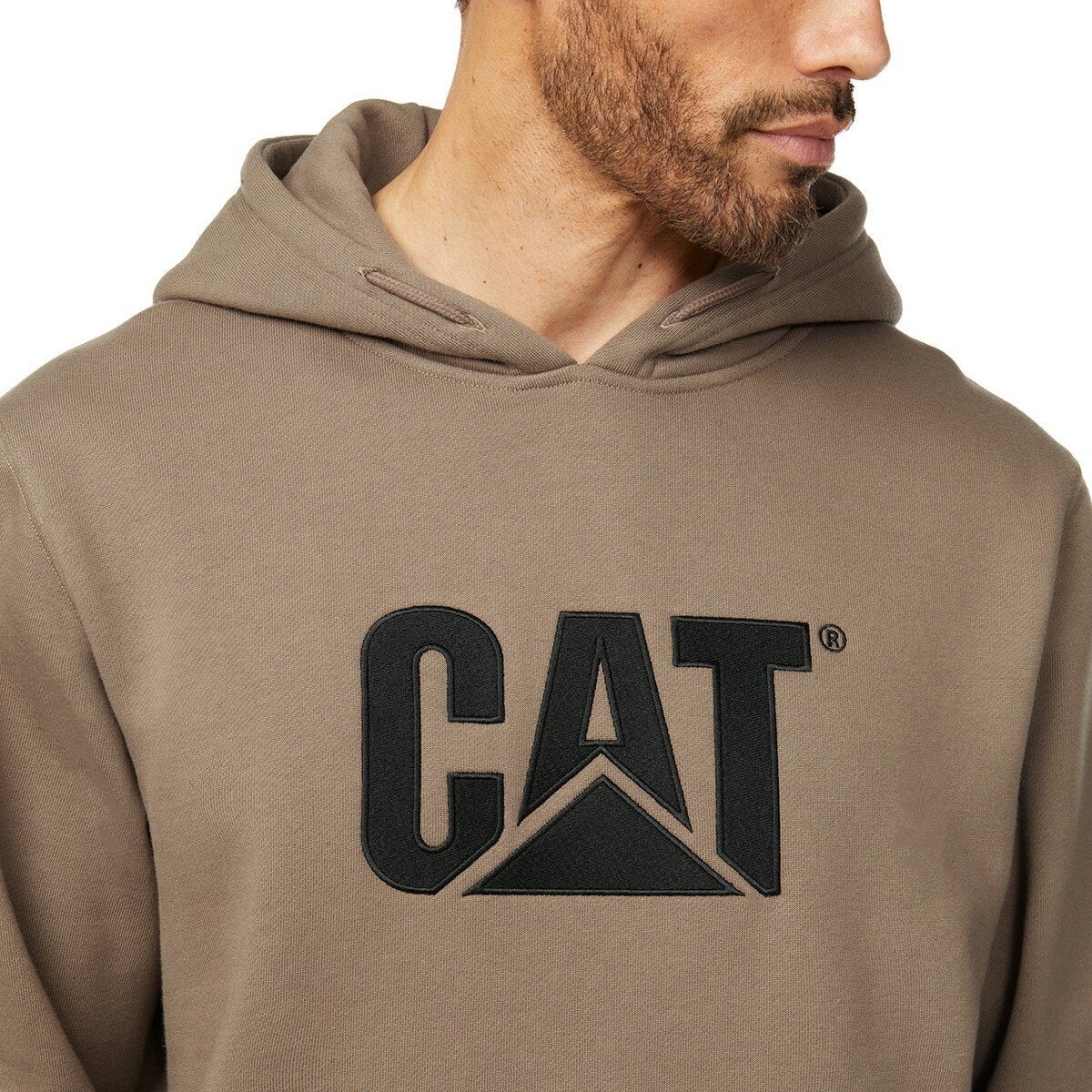 Caterpillar 男刷毛連帽上衣 棕
