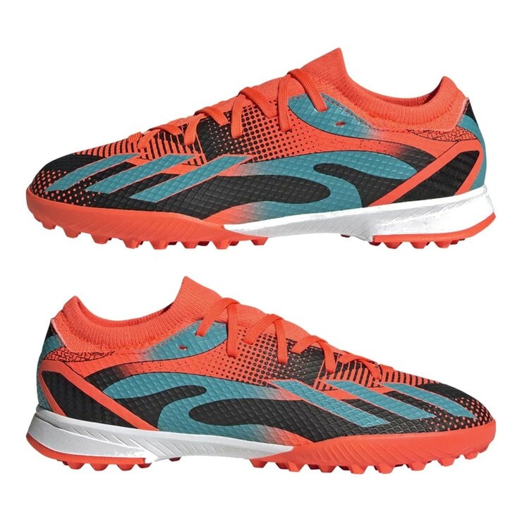 Adidas 兒童室內足球鞋 Speedportal Messi.3 IN GZ5141 橘+黑 Adidas 兒童室內足球鞋 Speedportal Messi.3 IN GZ5141 橘+黑